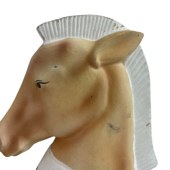 Vintage Lot  Of 2 Mid Century Modern HORSE HEAD PLANTER  R/B Japan Equestrian - Picture 6 of 12